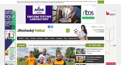 Desktop Screenshot of jihoceskyfotbal.cz