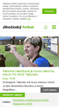 Mobile Screenshot of jihoceskyfotbal.cz