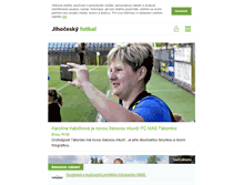 Tablet Screenshot of jihoceskyfotbal.cz